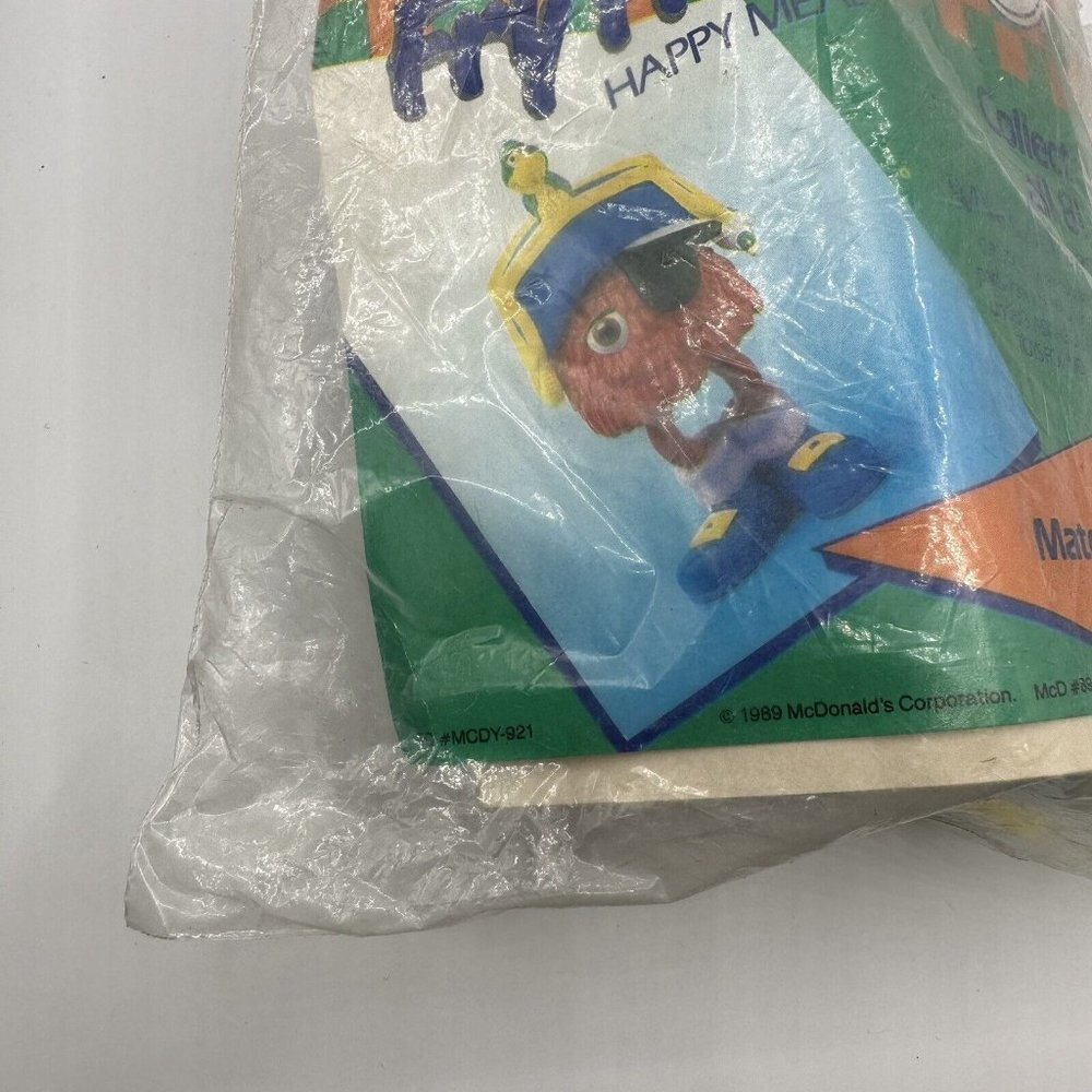 1989 McDonald’s Funny Fry Friends Happy Meal Toy Figure Matey Set 3 SEALED - Picture 6 of 13